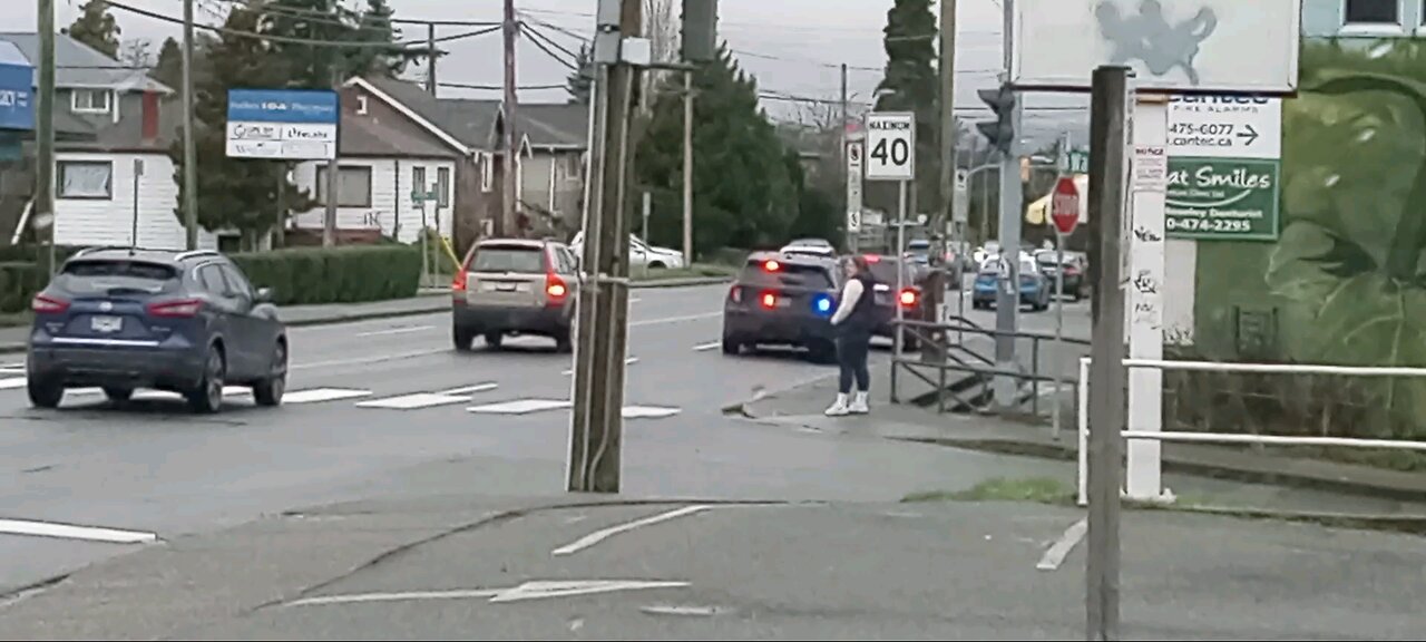 Unmarked Police Car Nabs a Speeder.