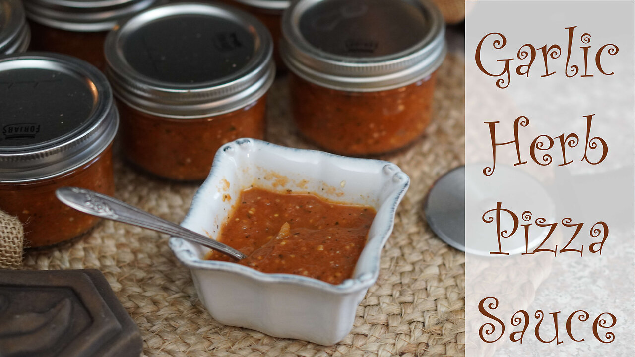 Garlic Herb Pizza Sauce Canning Recipe