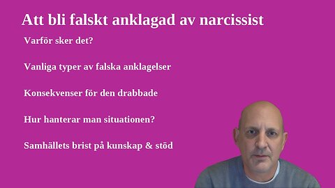 Att bli falsk anklagad av narcissist