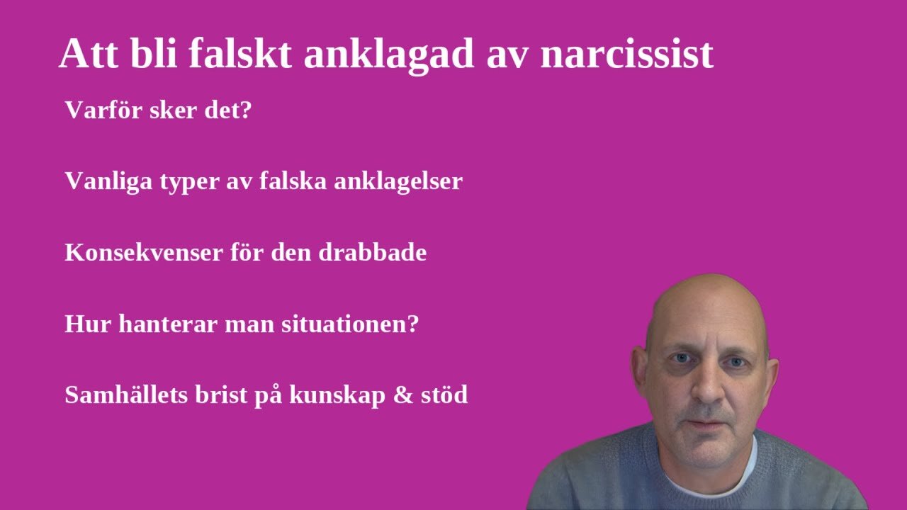 Att bli falsk anklagad av narcissist