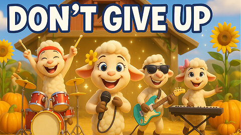 Bible Sing-Along Song for Kids | Don't give up! - Galatians 6:9 | Lyric Lambs🐑