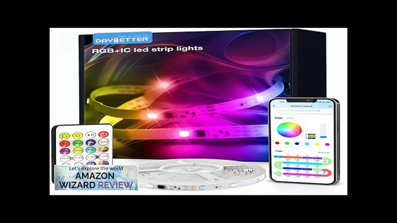 DAYBETTER RGB LED Strip Lights LED Strip for Bedroom 5050 LED Lights Review