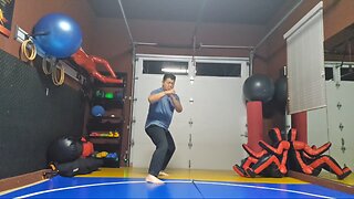 WTD Oblique Kick to Axe Kick sequential