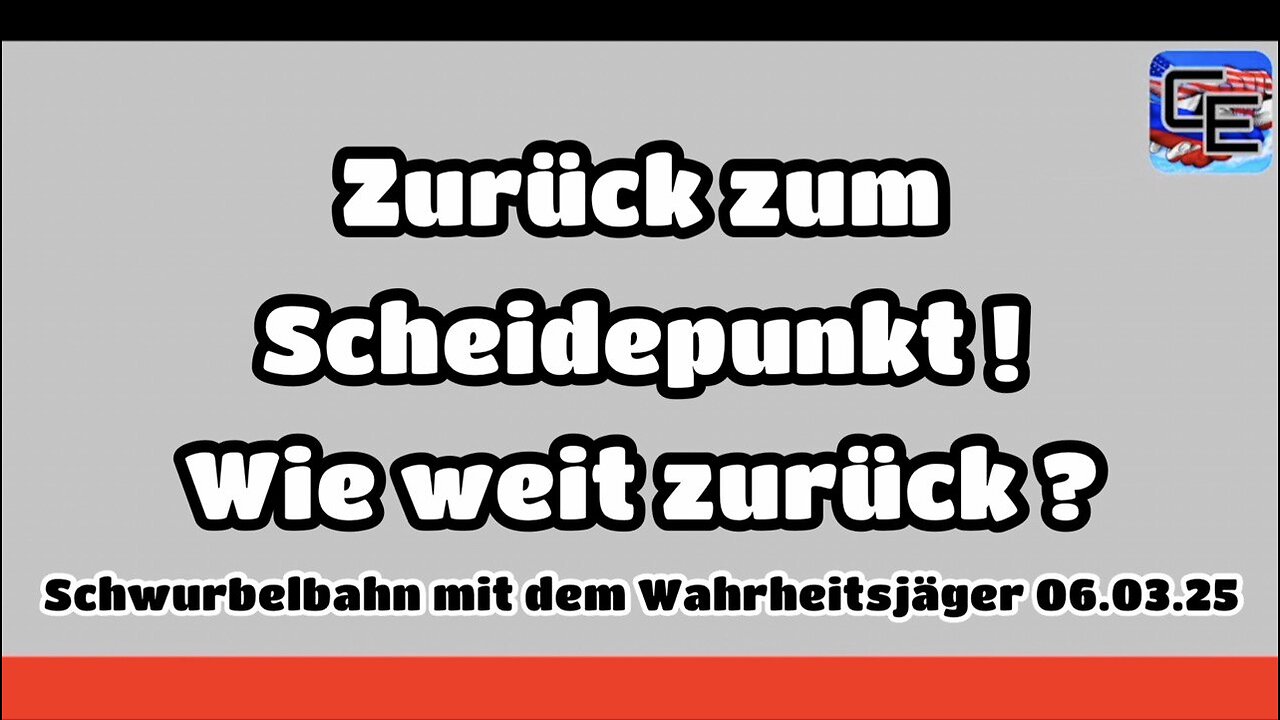 Zurück zum Scheidepunkt !