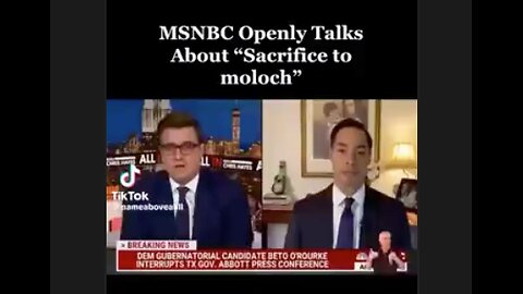 MSNBC openly talking about 'sacrifice to Moloch'