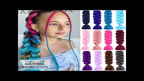 AZQUEEN 24 Inch Jumbo Braids Extensions Synthetic Braiding Hair Afro Ombre Color Review