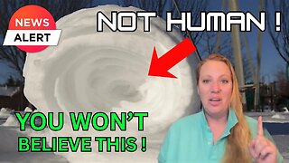 SNOW ROLLERS ! NOT MAN MADE ! Happening in Michigan right NOW !