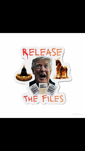 Release The Files Grim Reaper Horror Magnet And Sticker/Trump Meme