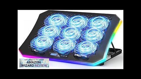 KeiBn Upgraded Gaming Laptop Cooler Pad with 9 Quiet RGB Fans Cooling Review