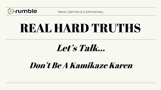 LIVE - Don't Be A Kamikaze Karen - 1/26/26