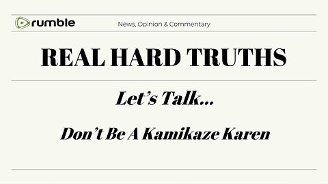 LIVE - Don't Be A Kamikaze Karen - 1/26/26