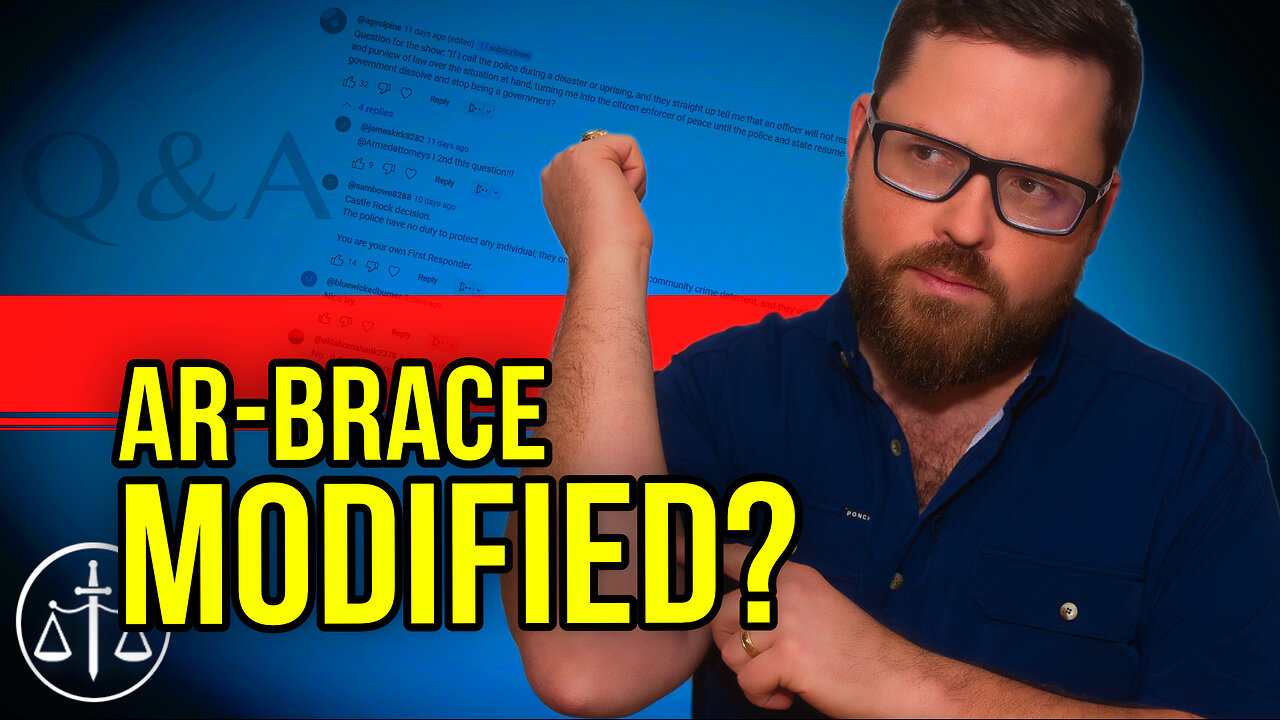 Disarmament Fails, AR Brace Loopholes, and Surviving WROL