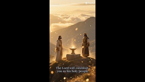 “The Lord will establish you as his holy people, as he promised you on oath... — Deuteronomy 28:9