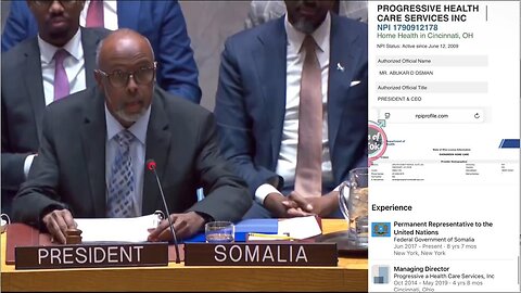 Somali UN Amb/ UN Security Council President Operated in Ohio, a Fraudulent Health Care
