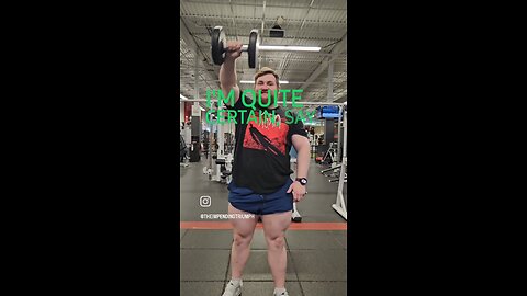 25lbs Front Delt Raises (Super-Lite) [Right Side] | #fitness #shorts #shoulders💪