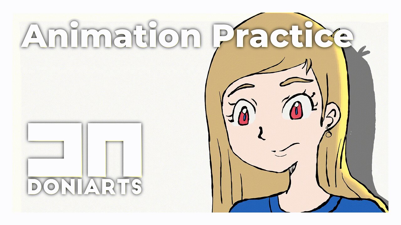 Blender Grease Pencil Blink Animation Practice