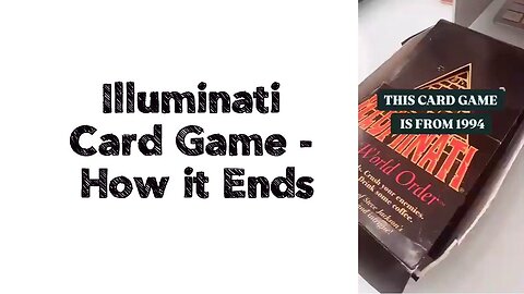 Illuminati Card Game - How it Ends