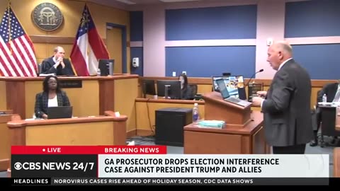 Early details after Georgia prosecutor drops election interference case