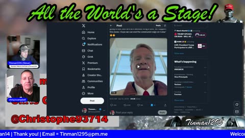 All the World's a Stage! NCSWIC! Join myself and Chris as we discuss current events! Jan 14th