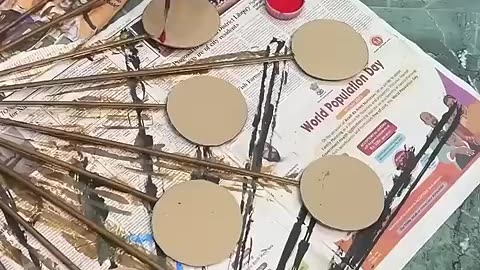 Breaking: Round shaped craft using only cardboard #shorts #youtubeshorts #viral