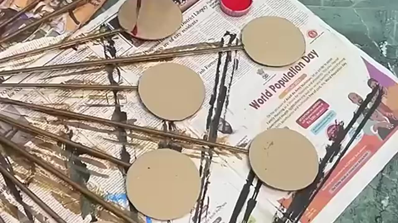 Breaking: Round shaped craft using only cardboard #shorts #youtubeshorts #viral
