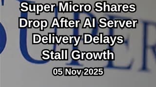 Super Micro Shares Drop as Delivery Delays Impact