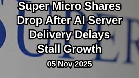 Super Micro Shares Drop as Delivery Delays Impact