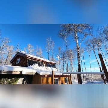 Mini Starlink & Windmill_ Snowproof Off-Grid Power Setup! #livingoffgrid #homesteading