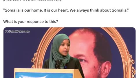 PRESIDENT DONALD TRUMP SAID, "She should go back!"