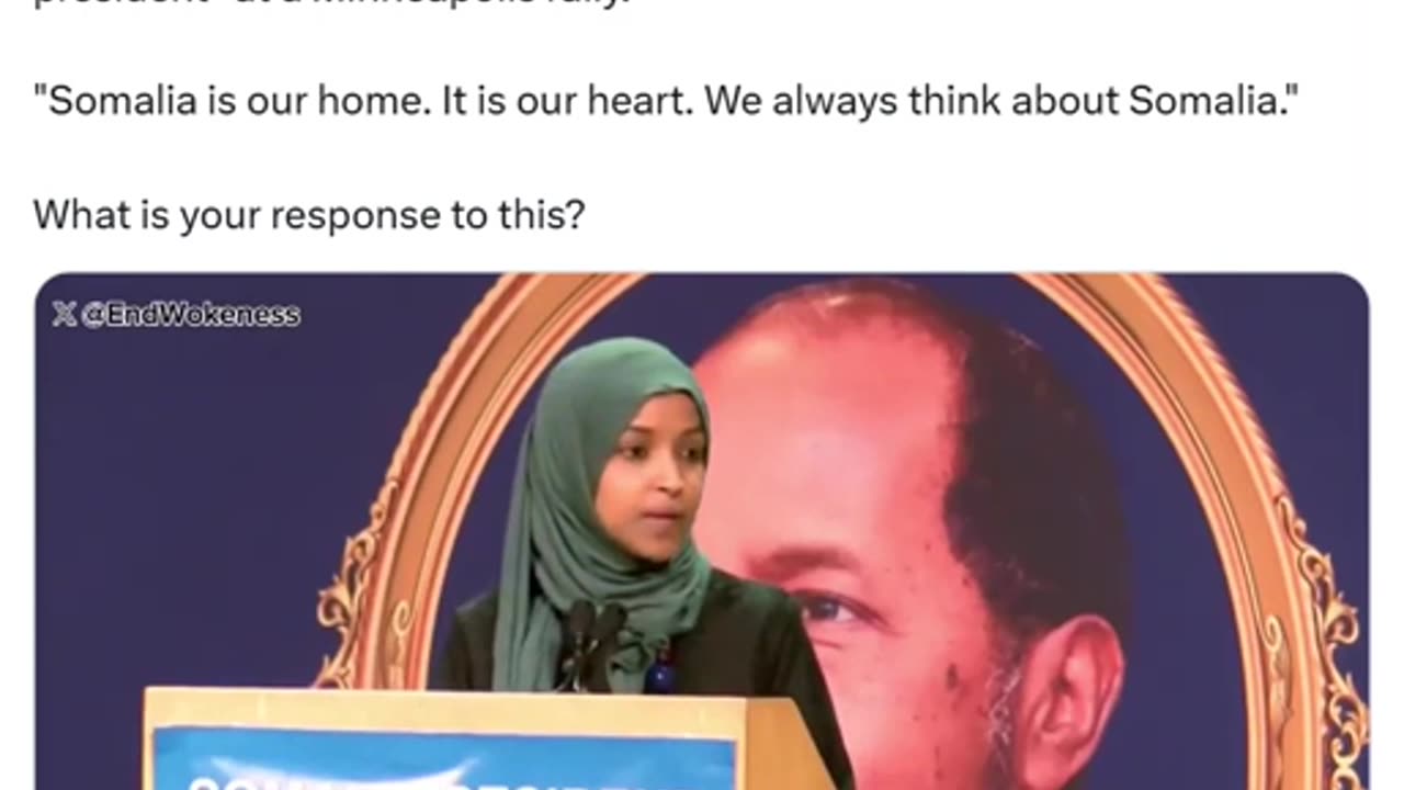 PRESIDENT DONALD TRUMP SAID, She should go back!