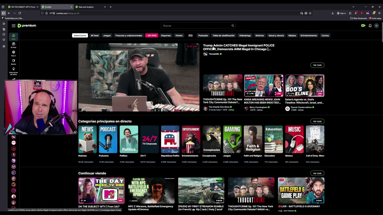 Tutorial En Español como cambiar Idioma en @rumblevideo