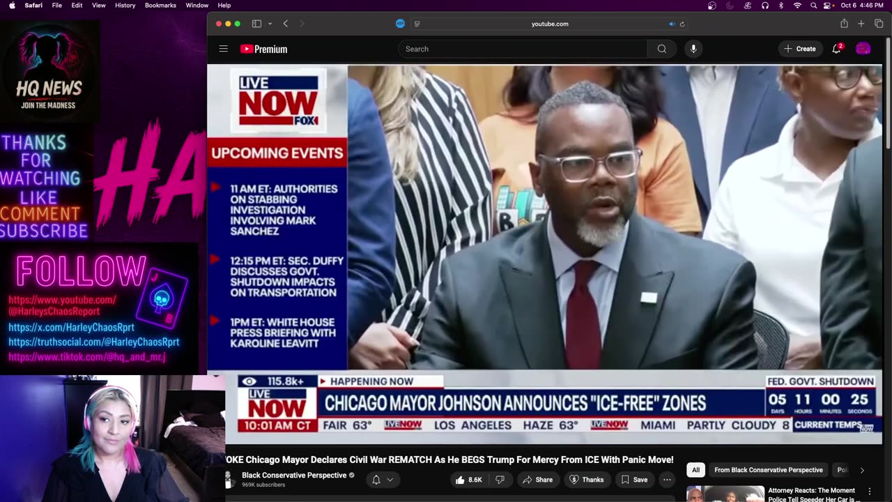 Chicago Mayor Panics Over ICE | Harley Chaos Report