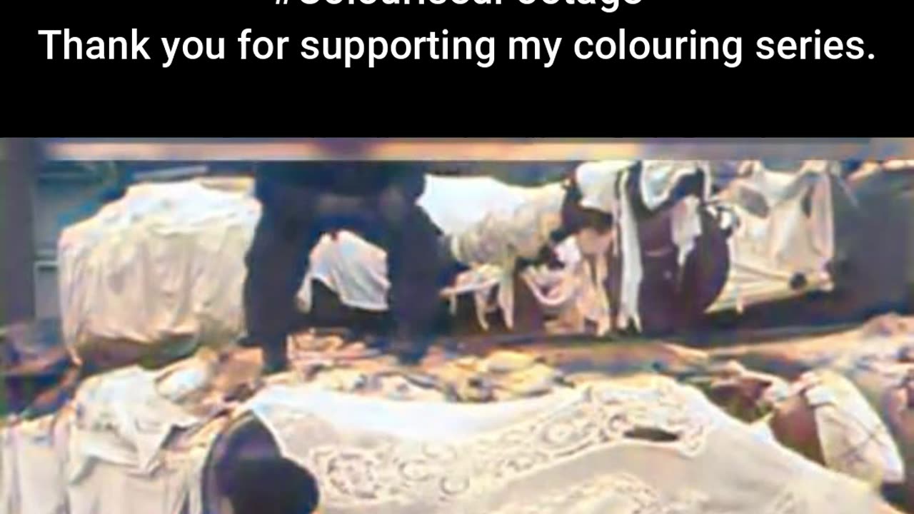 Allied Troops Conceal Tanks with Cloth #ColourisedHistory