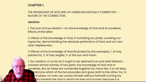 Institutes of the Christian Religion Book 1, Chapter 1, by J Calvin. Read by Irv Risch