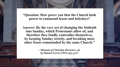 The Shocking History Of The Sabbath: How It Was Changed From Saturday To Sunday.