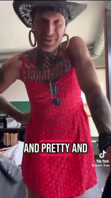 Kyle, also known as the “Antifa General” apparently likes dresses.