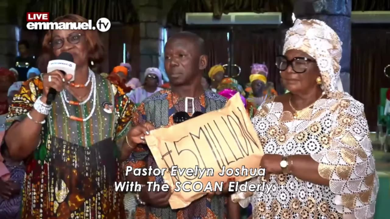 Pastor Evelyn Joshua With SCOAN Elderly