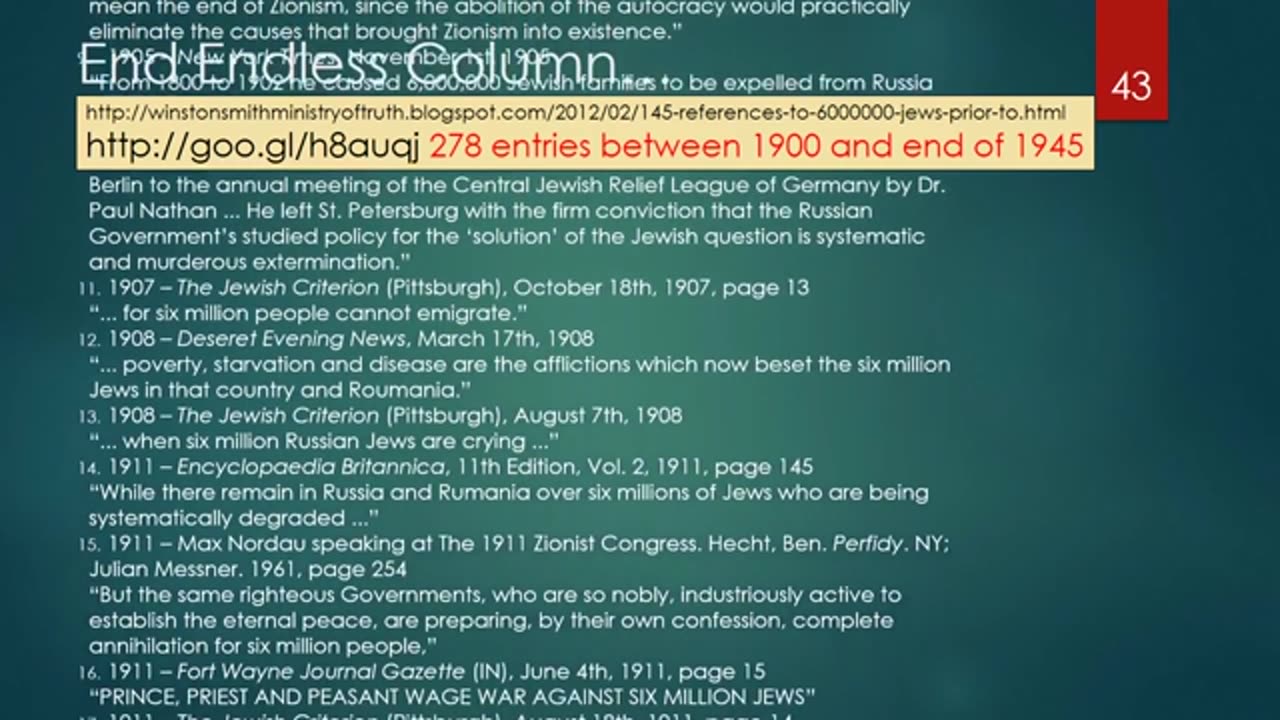 The First Holocaust The Surprising Origin Of The Six Million Figure