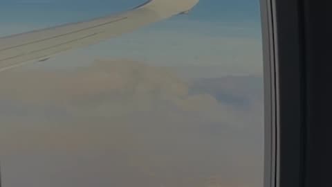 Los Angeles view after fire incident from plane