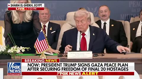 President Trump and Middle Eastern leaders have officially SIGNED the Gaza Peace Deal