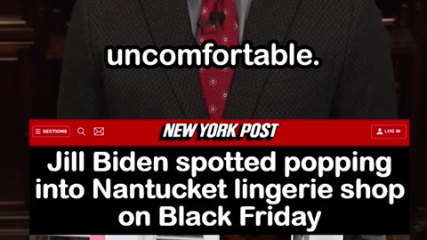 Jill Biden Spotted in Nantucket Lingerie Shop on Black Friday