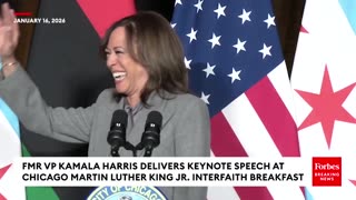 JUST IN: Kamala Harris Rips ICE Actions In Minneapolis, Trump Record At Chicago MLK Jr. Breakfast
