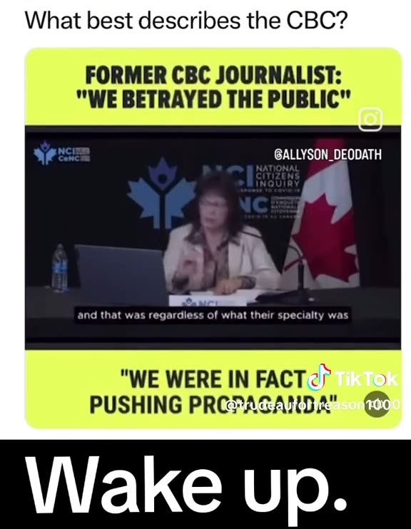 FORMER CBC JOURNALIST: "WE BETRAYED THE PUBLIC""WE WERE IN FACT PUSHING PROPAGANDA"