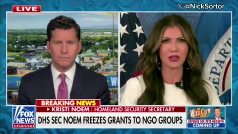 DHS Secretary Kristi Noem has announced she and Trump have stopped ALL GRANT FUNDING for the NGOs