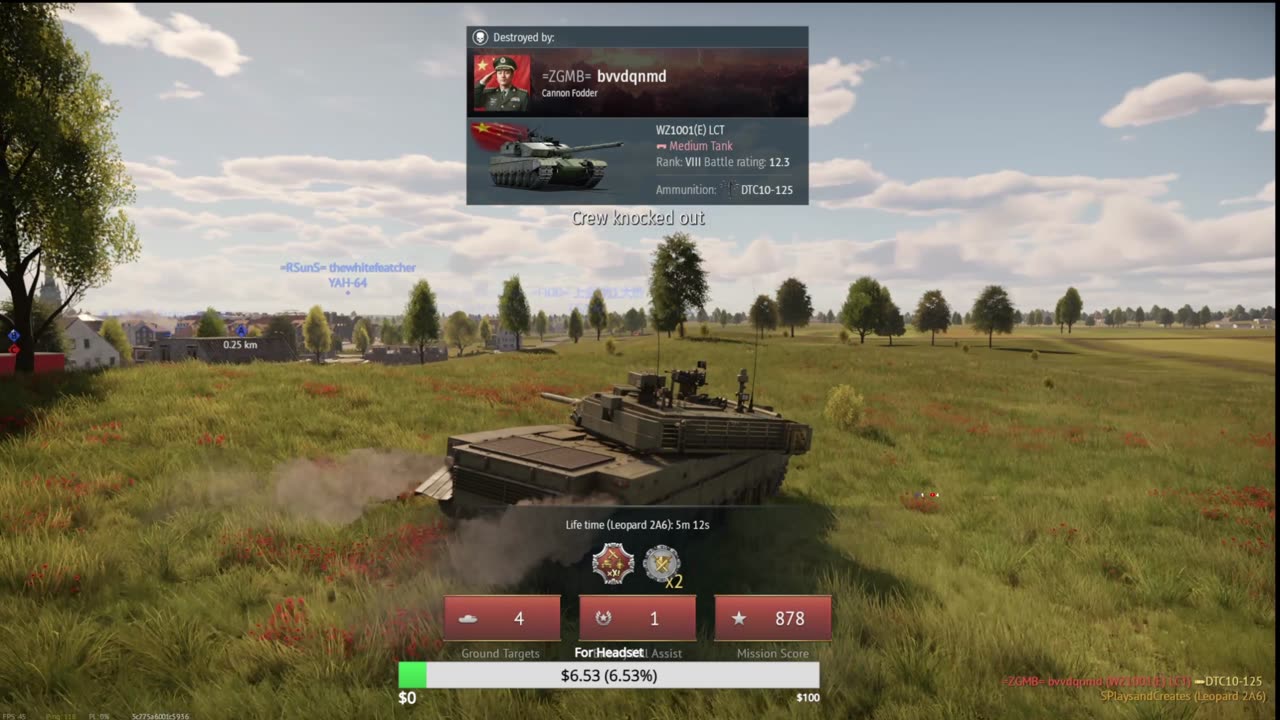 WAR THUNDER - German Top Tier Leopard 2A6 Gameplay