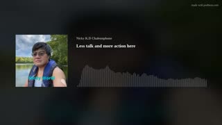 Less talk and more action here