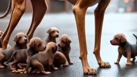 Many puppies left behind.