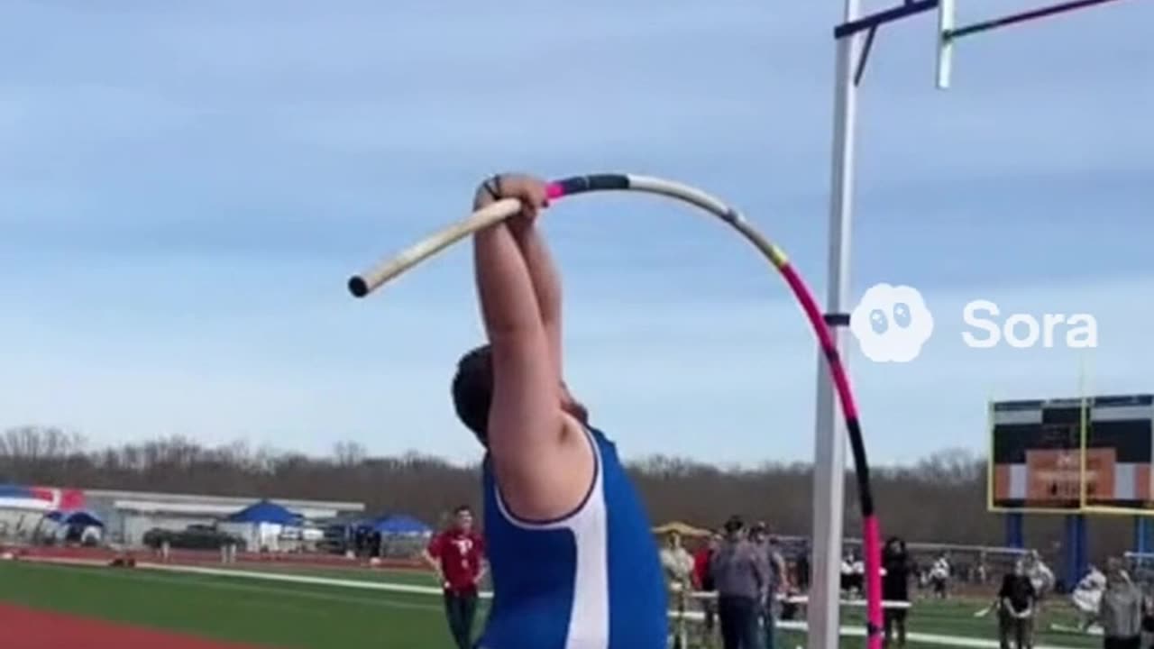 The Pole Vault That Should’ve Been Illegal 😂🥇