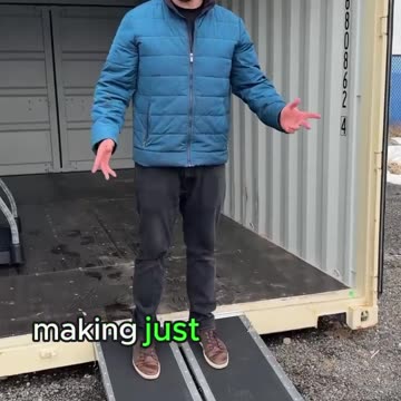 Foldable, Easy-to-Carry Ramp for Convenient Container Loading | USA Containers