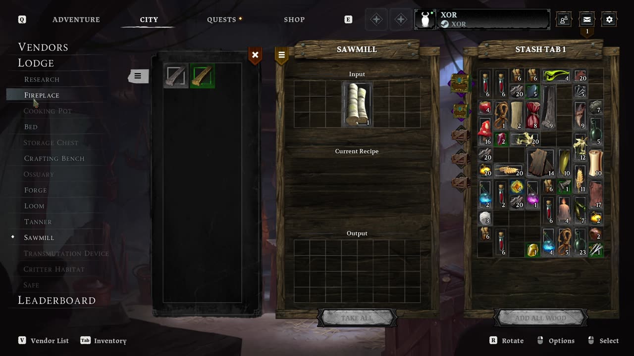 Legacy Steel & Sorcery menues